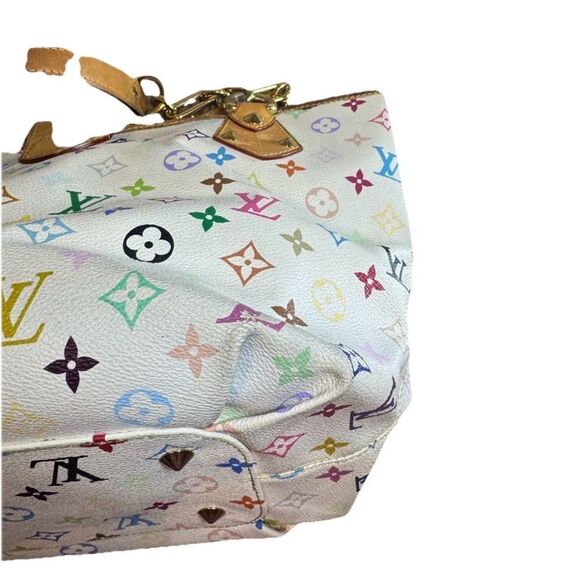 Louis Vuitton Murakami 33 Color Coated Canvas Multicolor LV Anne Shoulder Bag MM - Picture 10 of 16